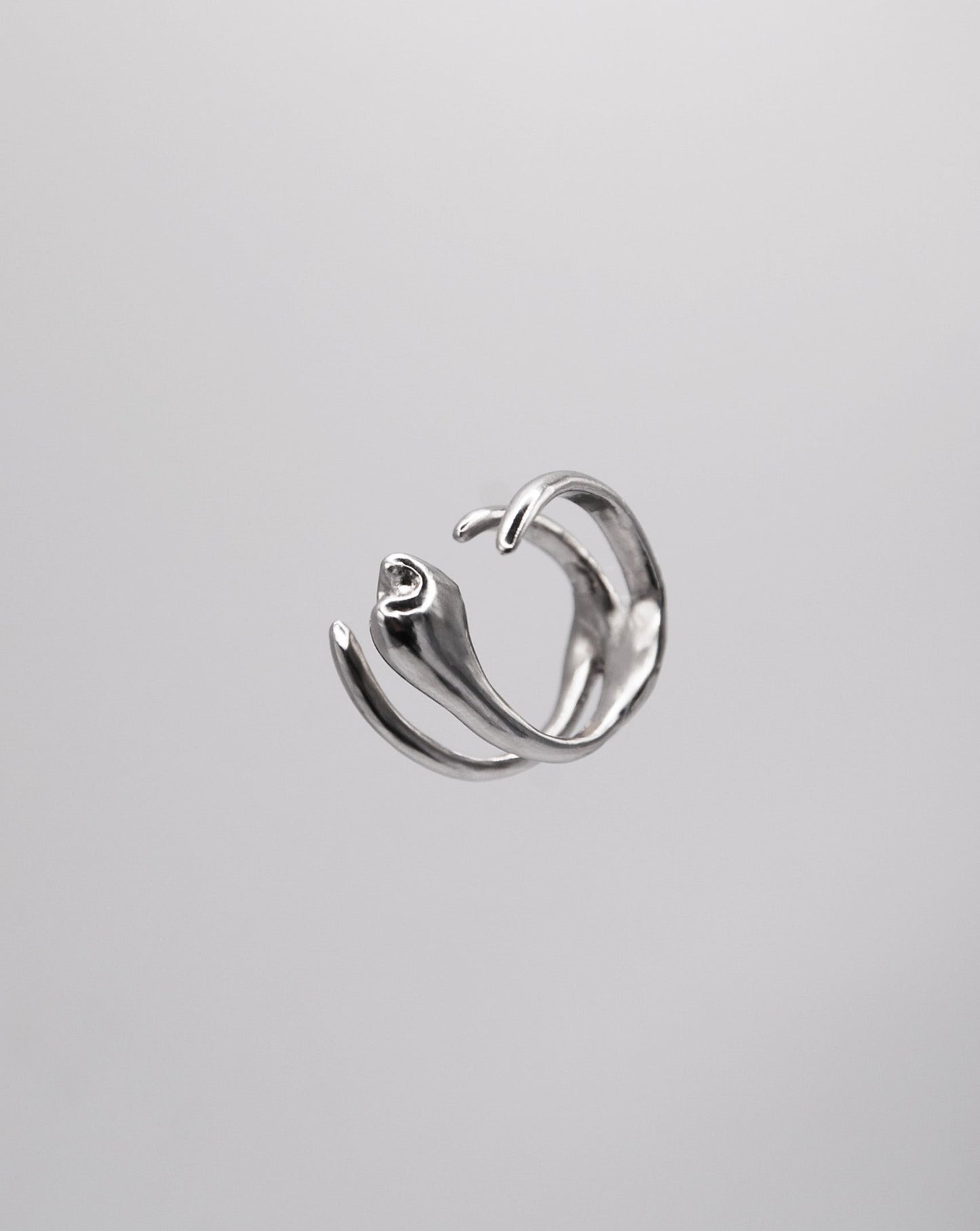 Bague dentine double côtes