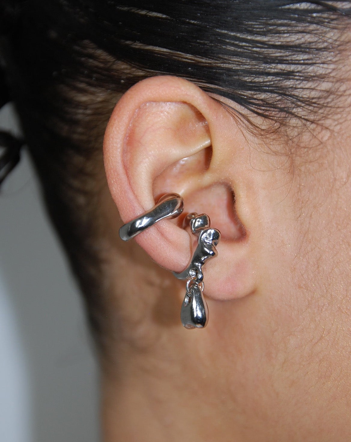 Ear cuff double dentine - pendentif dentine